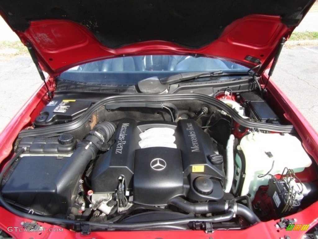 1999 CLK 320 Convertible - Magma Red / Charcoal photo #26