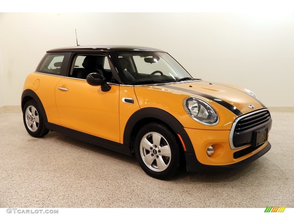 2016 Hardtop Cooper 2 Door - Volcanic Orange / Carbon Black photo #1