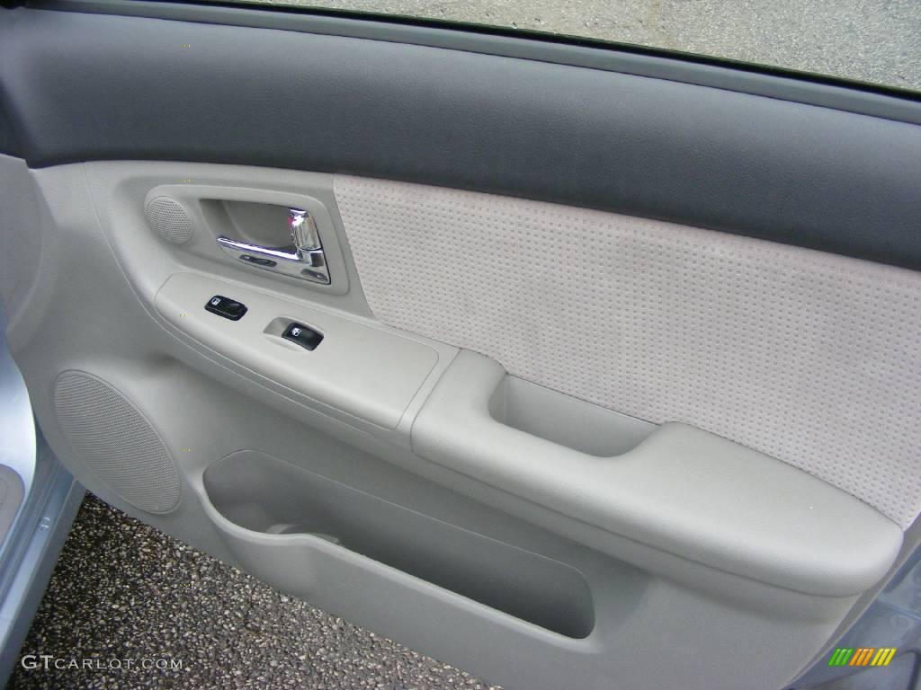 2007 Spectra EX Sedan - Ice Blue / Gray photo #17