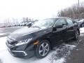 2019 Crystal Black Pearl Honda Civic LX Sedan  photo #1