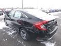 2019 Crystal Black Pearl Honda Civic LX Sedan  photo #3