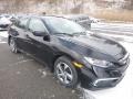 2019 Crystal Black Pearl Honda Civic LX Sedan  photo #6