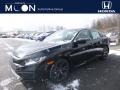 2019 Crystal Black Pearl Honda Civic Sport Sedan  photo #1