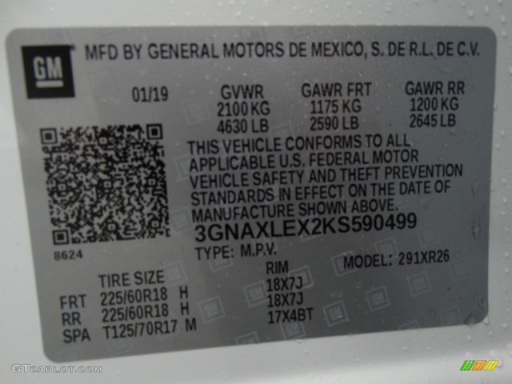 2019 Equinox LT - Summit White / Jet Black photo #28