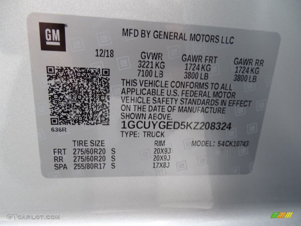 2019 Silverado 1500 LTZ Crew Cab 4WD - Silver Ice Metallic / Jet Black photo #36