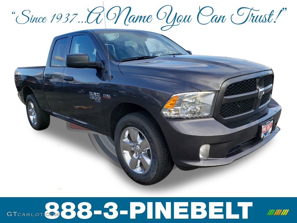 2019 1500 Classic Express Quad Cab 4x4 - Granite Crystal Metallic / Black/Diesel Gray photo #1