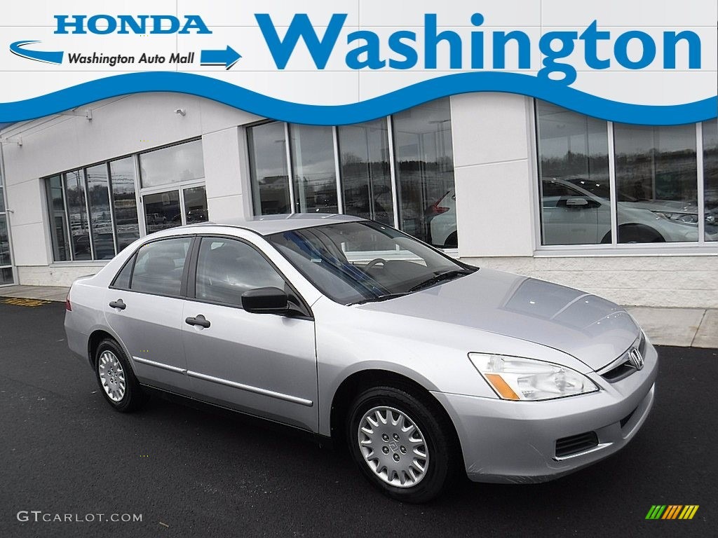2007 Accord Value Package Sedan - Alabaster Silver Metallic / Black photo #1