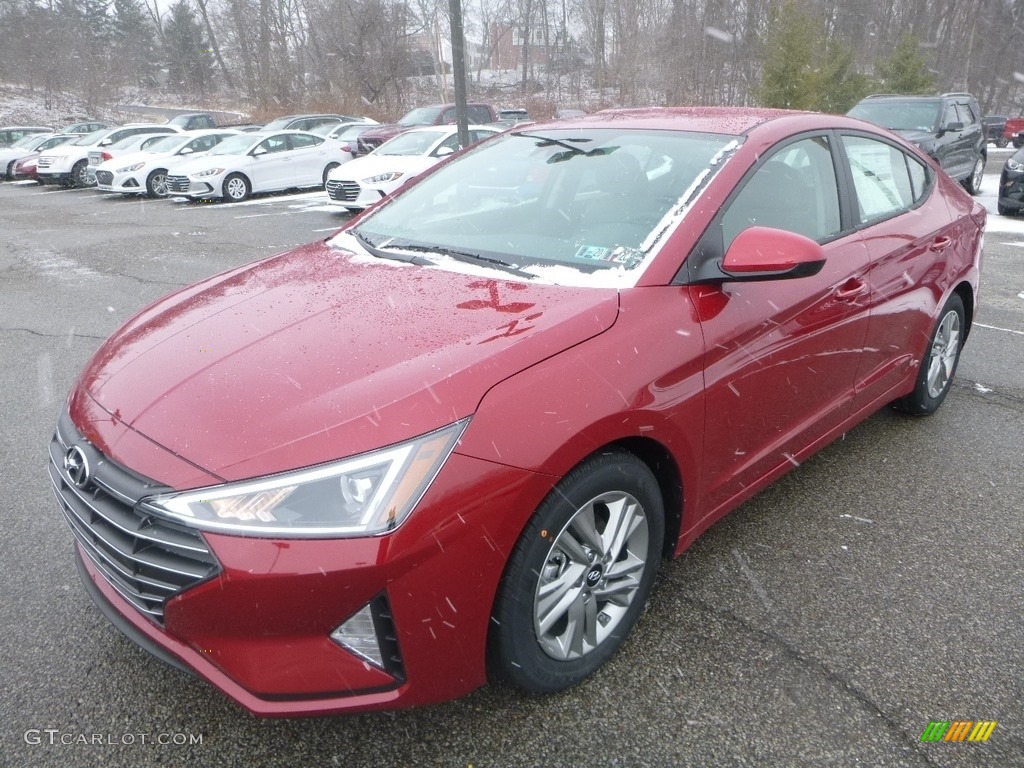 2019 Elantra SEL - Scarlet Red / Gray photo #5