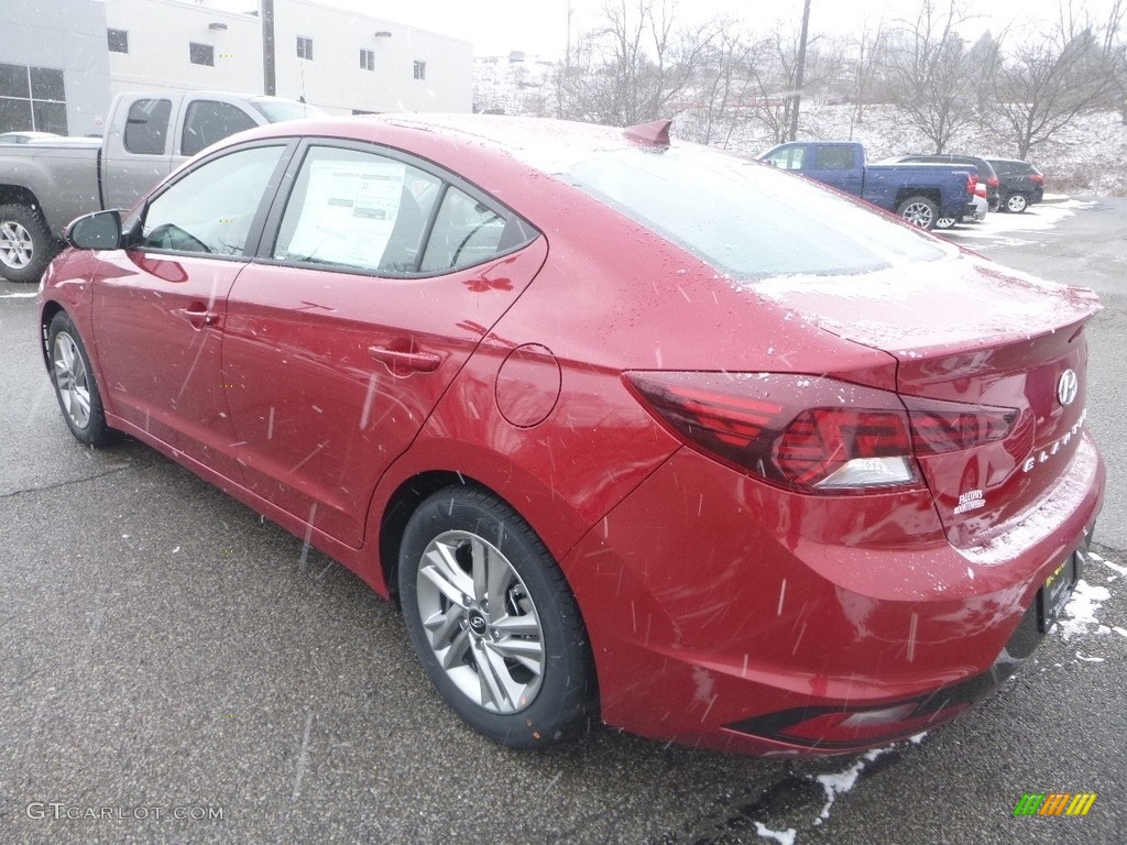 2019 Elantra SEL - Scarlet Red / Gray photo #6
