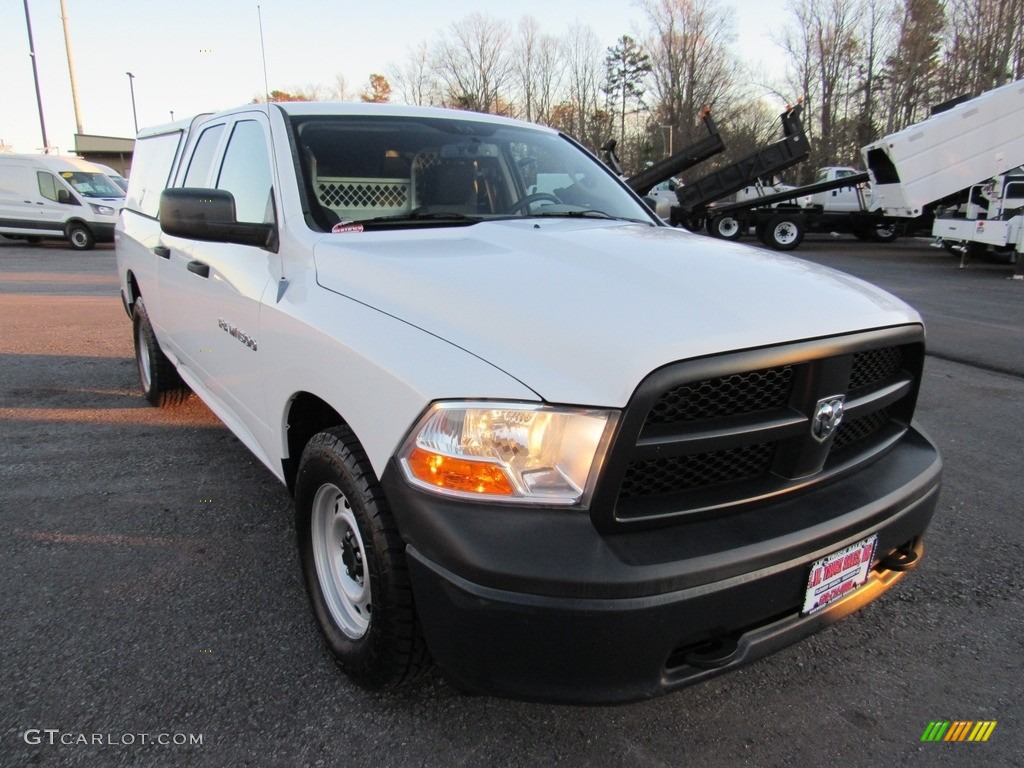 2012 Ram 1500 ST Quad Cab 4x4 - Bright White / Dark Slate Gray/Medium Graystone photo #47