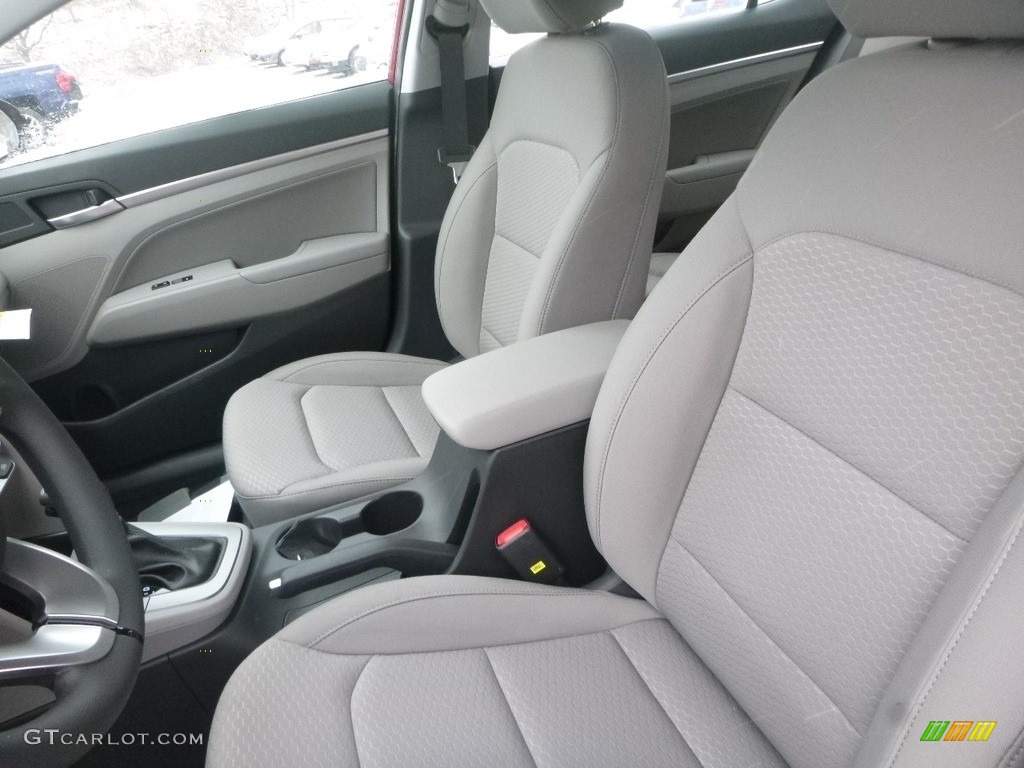 2019 Elantra SEL - Scarlet Red / Gray photo #12
