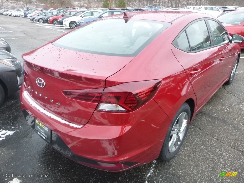 2019 Elantra SEL - Scarlet Red / Gray photo #2