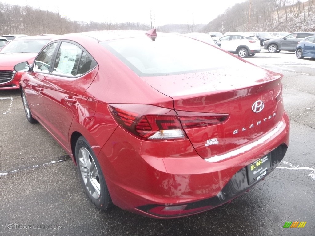 2019 Elantra SEL - Scarlet Red / Gray photo #6