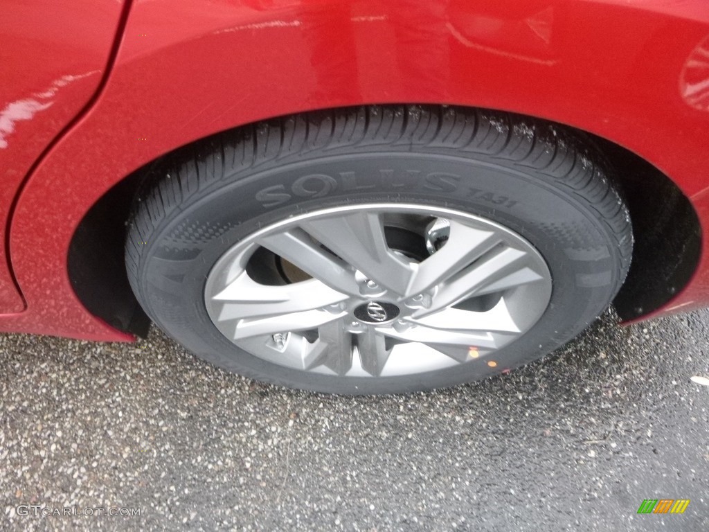 2019 Elantra SEL - Scarlet Red / Gray photo #8