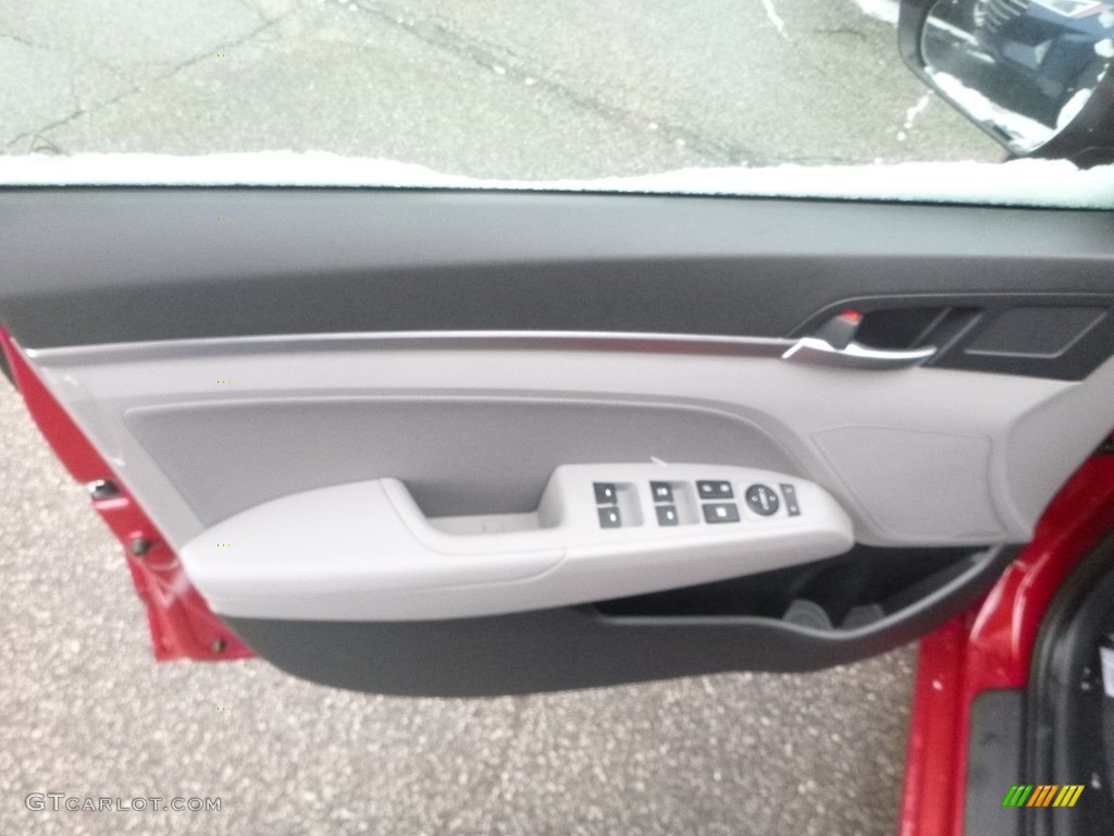2019 Elantra SEL - Scarlet Red / Gray photo #11