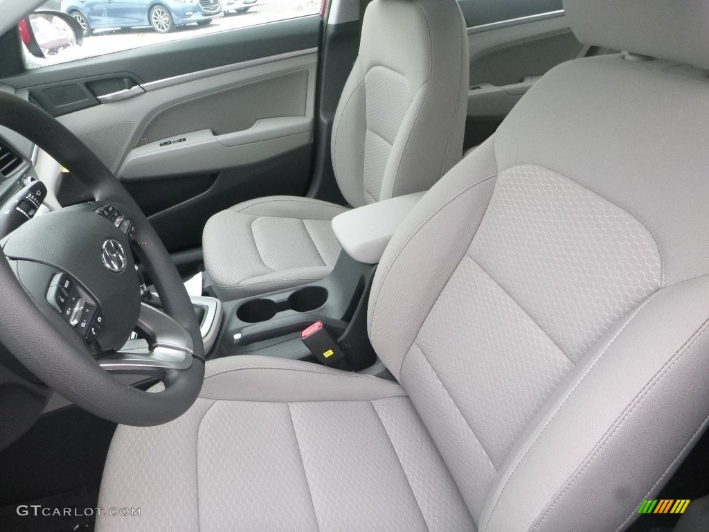2019 Elantra SEL - Scarlet Red / Gray photo #12
