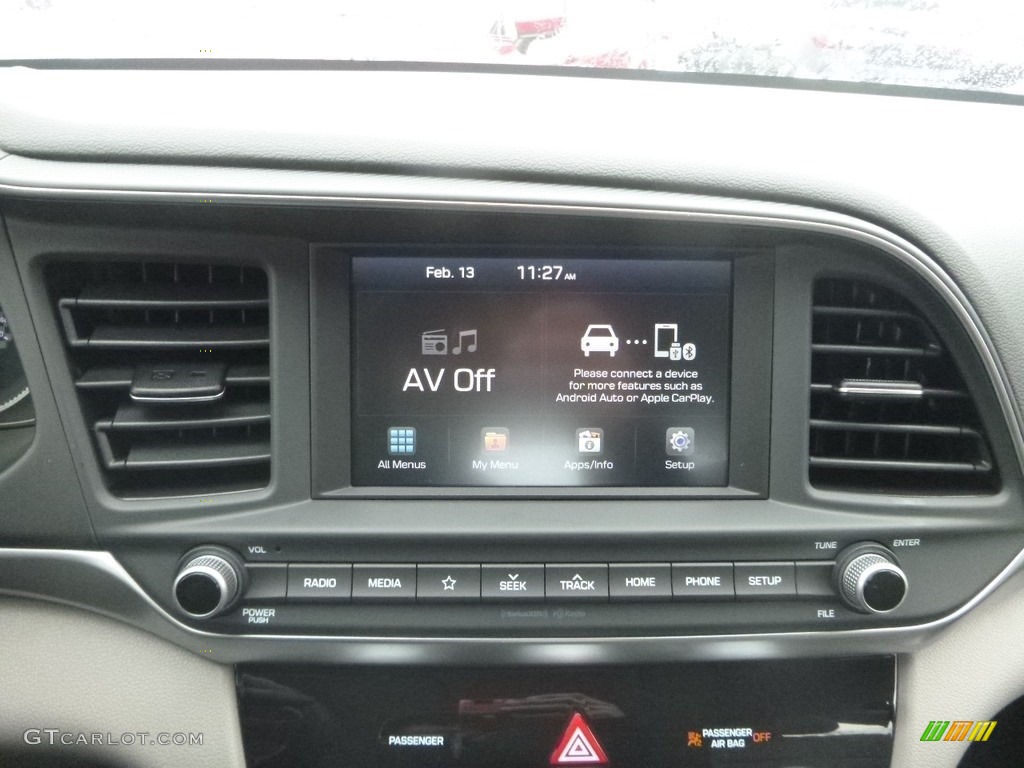 2019 Elantra SEL - Scarlet Red / Gray photo #14