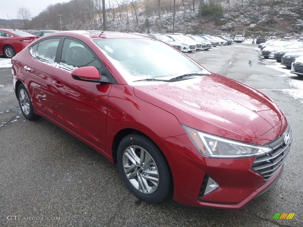 2019 Elantra Value Edition - Scarlet Red / Gray photo #3