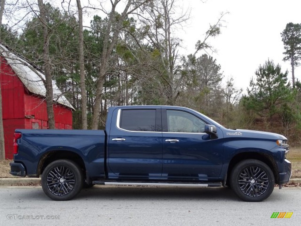 Northsky Blue Metallic 2019 Chevrolet Silverado 1500 High Country Crew Cab 4WD Exterior Photo #131898848