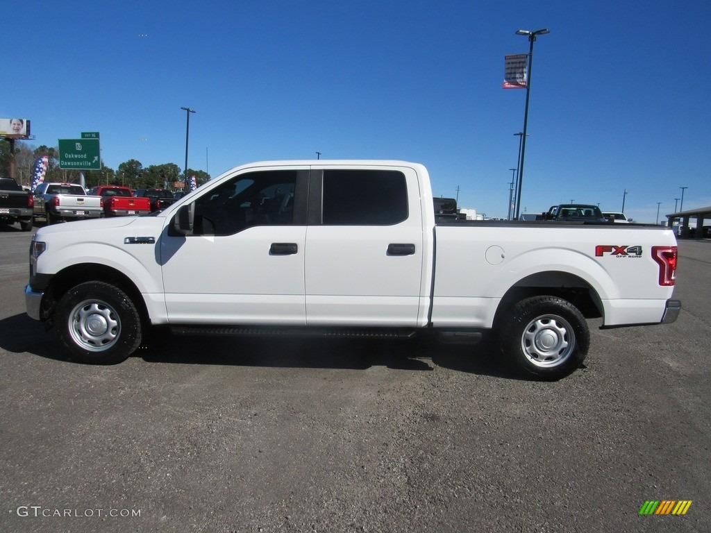 2017 F150 XL SuperCrew 4x4 - Oxford White / Earth Gray photo #2