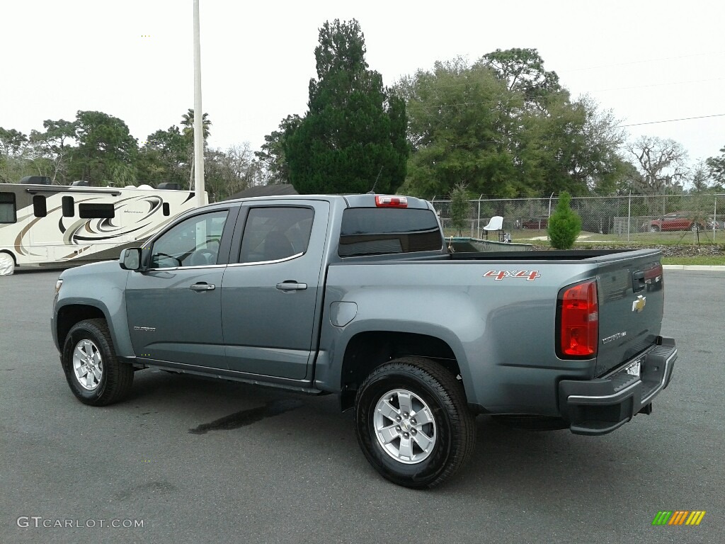 2019 Colorado WT Crew Cab 4x4 - Satin Steel Metallic / Jet Black/Dark Ash photo #3