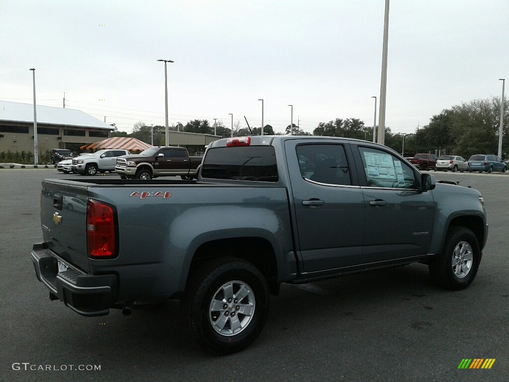 2019 Colorado WT Crew Cab 4x4 - Satin Steel Metallic / Jet Black/Dark Ash photo #5