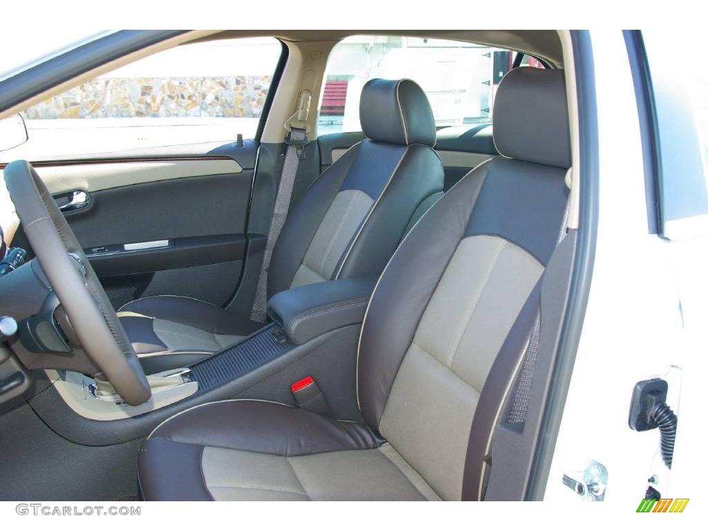 2009 Malibu LTZ Sedan - Summit White / Cocoa/Cashmere photo #11