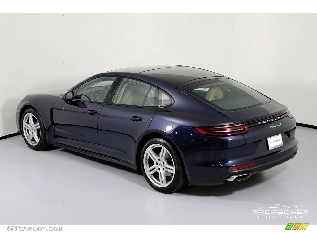 2018 Panamera 4 - Night Blue Metallic / Black/Luxor Beige photo #8