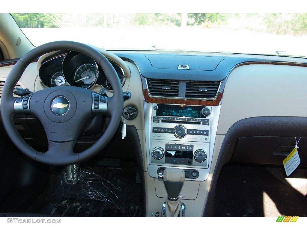 2009 Malibu LTZ Sedan - Summit White / Cocoa/Cashmere photo #15