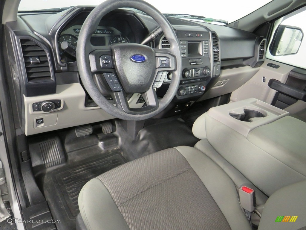 2016 F150 XL Regular Cab 4x4 - Ingot Silver / Medium Earth Gray photo #27