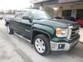 2015 Emerald Green Metallic GMC Sierra 1500 SLE Double Cab 4x4  photo #3