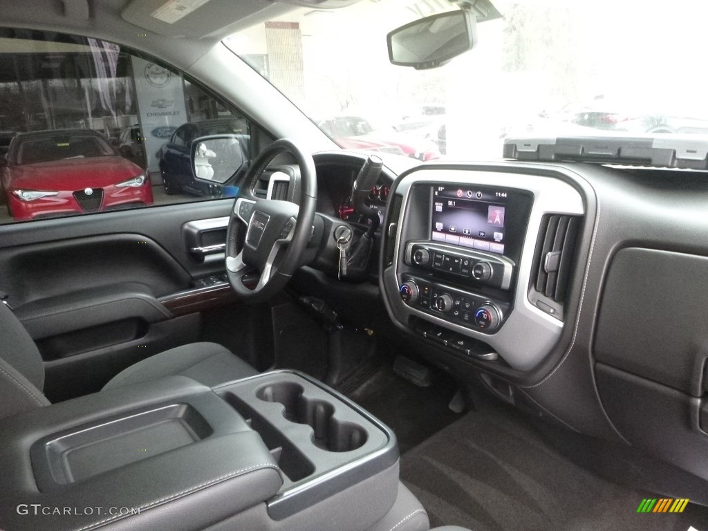 2015 Sierra 1500 SLE Double Cab 4x4 - Emerald Green Metallic / Jet Black photo #12