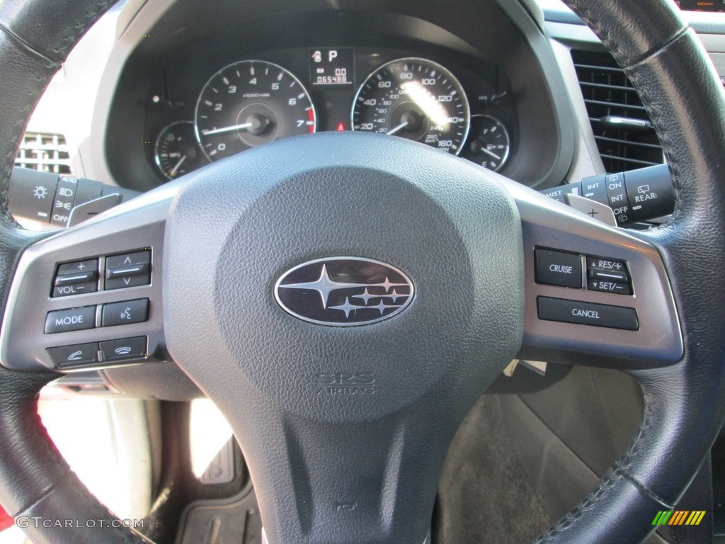 2012 Outback 3.6R Limited - Ruby Red Pearl / Off Black photo #11
