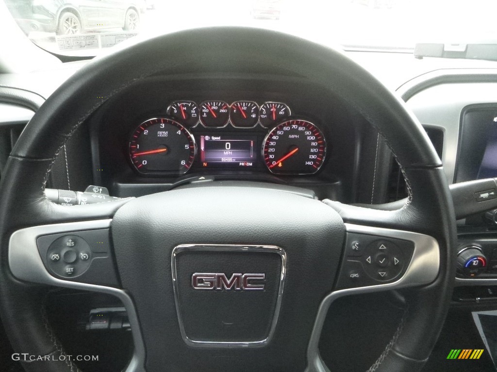 2015 Sierra 1500 SLE Double Cab 4x4 - Emerald Green Metallic / Jet Black photo #20