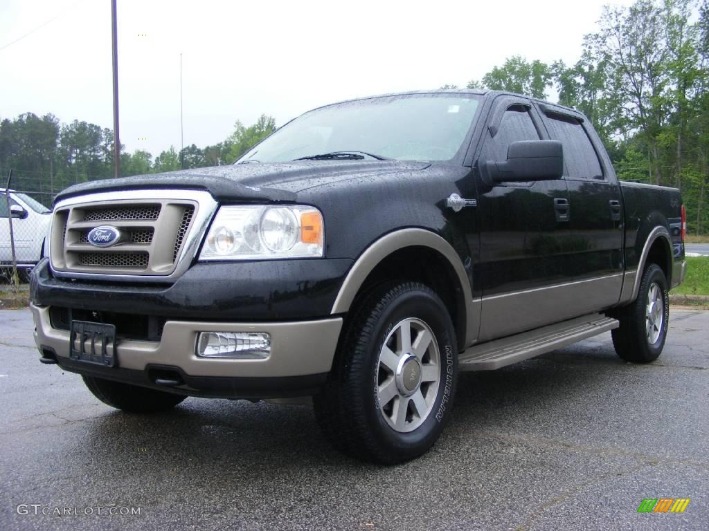 2005 F150 King Ranch SuperCrew 4x4 - Black / Castano Brown Leather photo #2