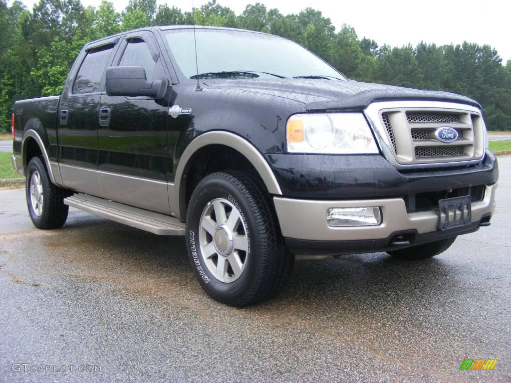 2005 F150 King Ranch SuperCrew 4x4 - Black / Castano Brown Leather photo #4