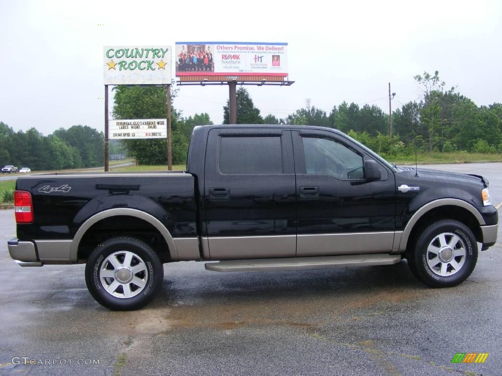 2005 F150 King Ranch SuperCrew 4x4 - Black / Castano Brown Leather photo #5