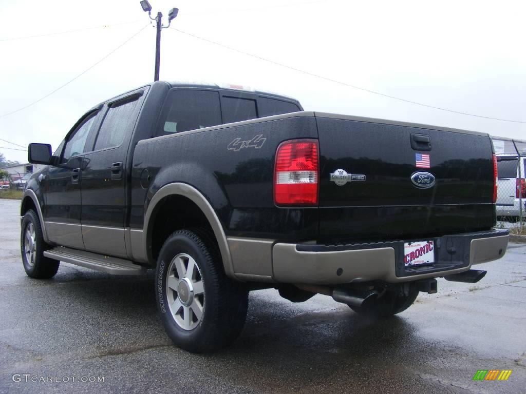 2005 F150 King Ranch SuperCrew 4x4 - Black / Castano Brown Leather photo #8