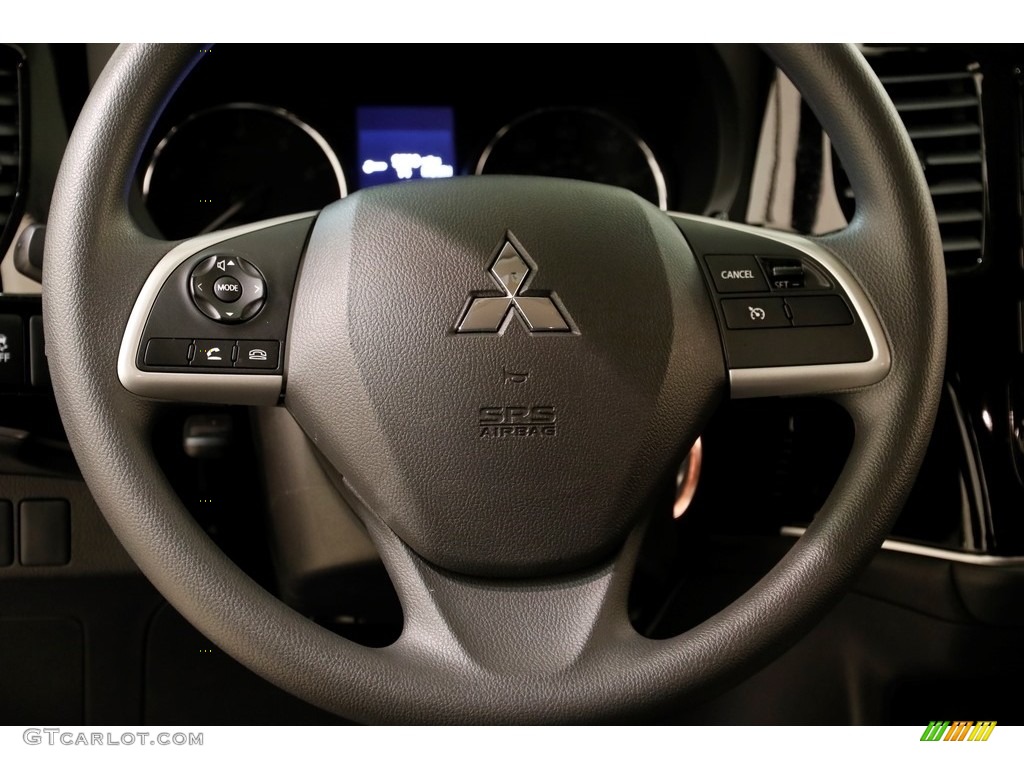2018 Mitsubishi Outlander ES AWC Black Steering Wheel Photo #131911373