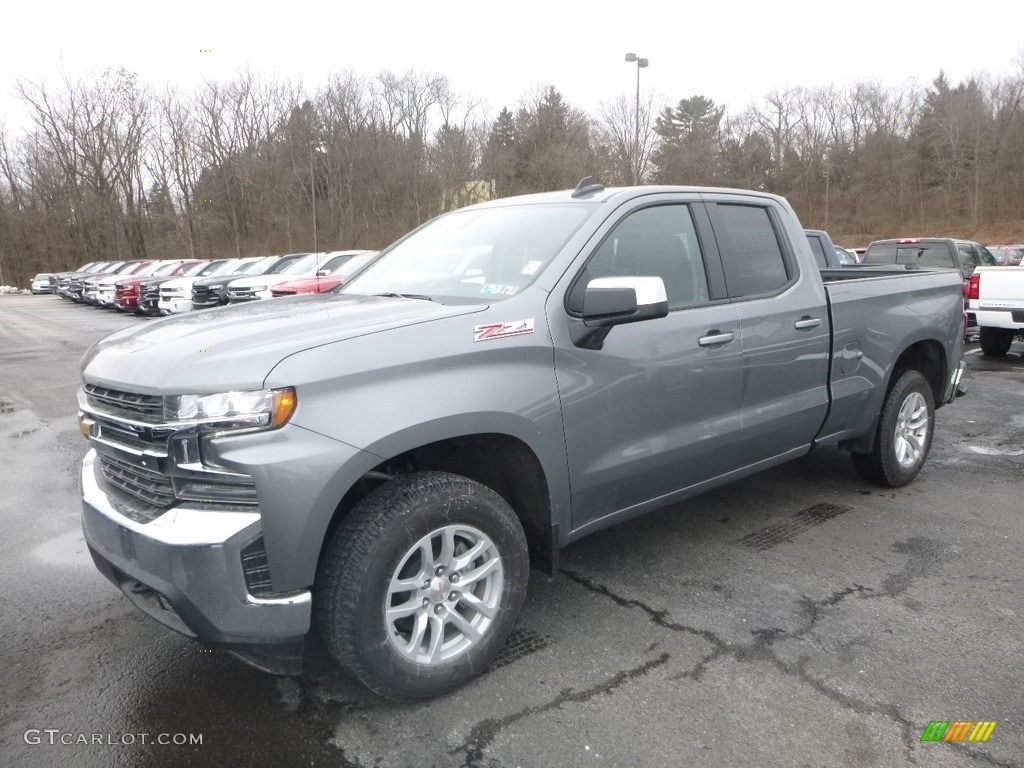 2019 Silverado 1500 LT Double Cab 4WD - Satin Steel Metallic / Jet Black photo #1