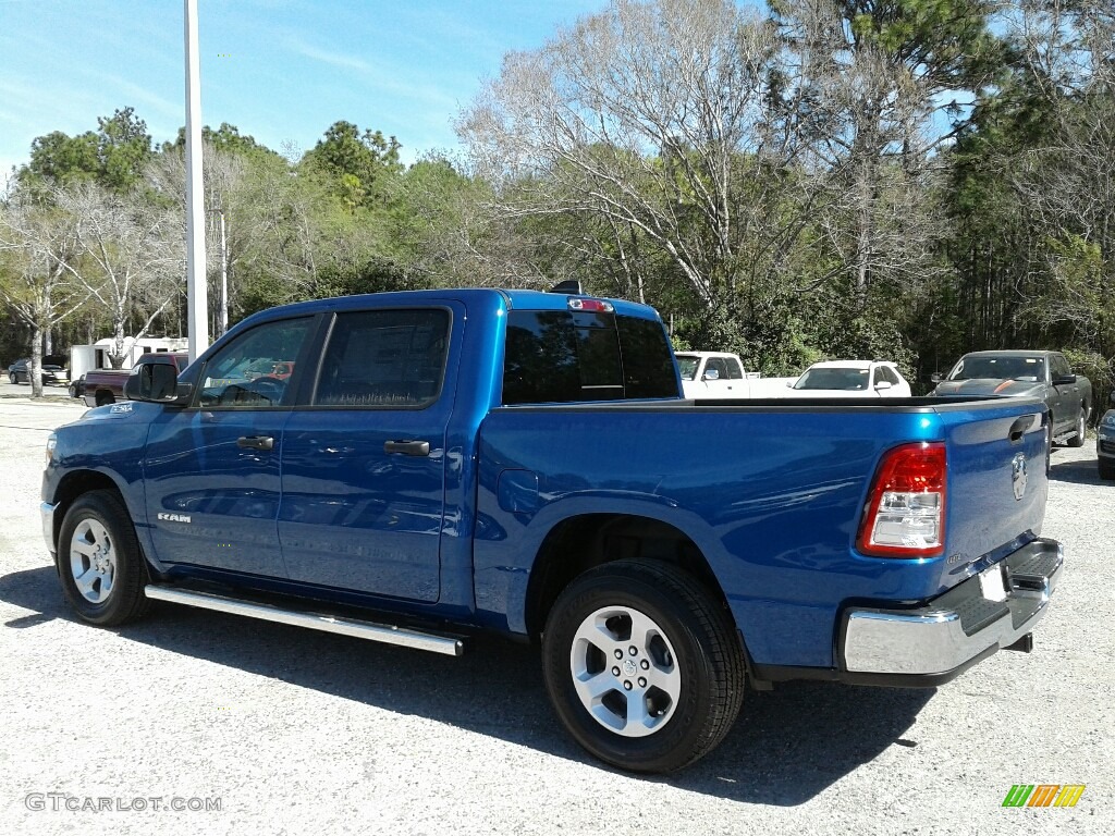2019 1500 Tradesman Crew Cab - Blue Streak Pearl / Black/Diesel Gray photo #3