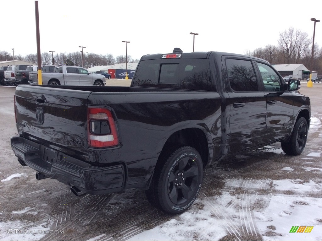 2019 1500 Big Horn Crew Cab 4x4 - Diamond Black Crystal Pearl / Black photo #7
