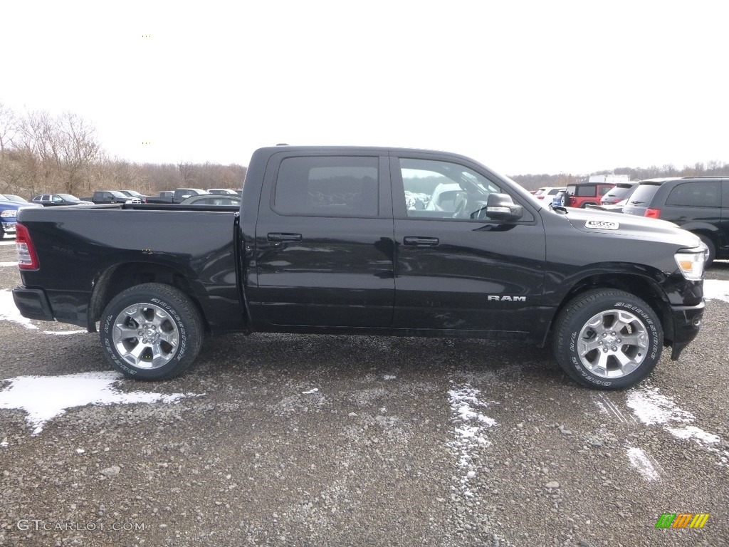 2019 1500 Big Horn Crew Cab 4x4 - Diamond Black Crystal Pearl / Black photo #6