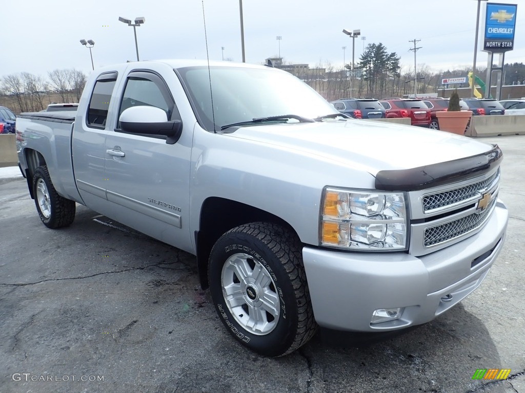 2012 Silverado 1500 LT Extended Cab 4x4 - Silver Ice Metallic / Ebony photo #10