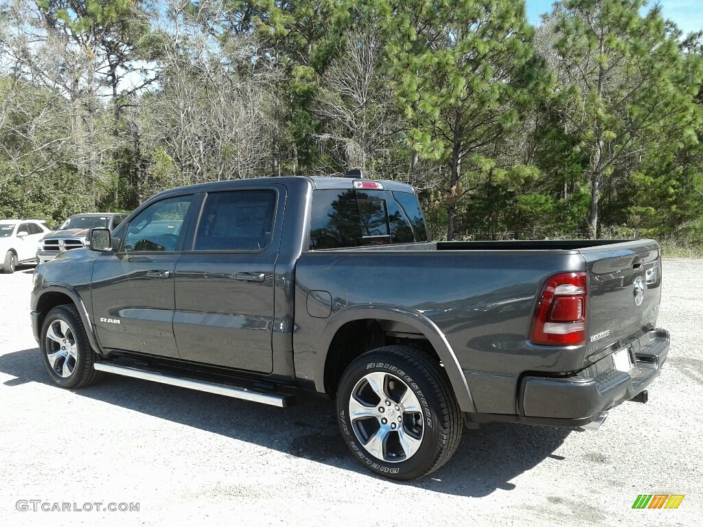 2019 1500 Laramie Crew Cab 4x4 - Granite Crystal Metallic / Black photo #3