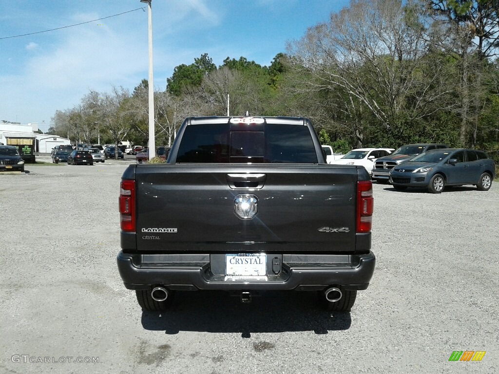 2019 1500 Laramie Crew Cab 4x4 - Granite Crystal Metallic / Black photo #4