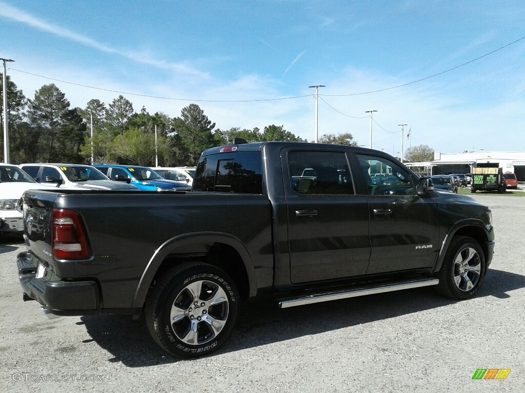 2019 1500 Laramie Crew Cab 4x4 - Granite Crystal Metallic / Black photo #5