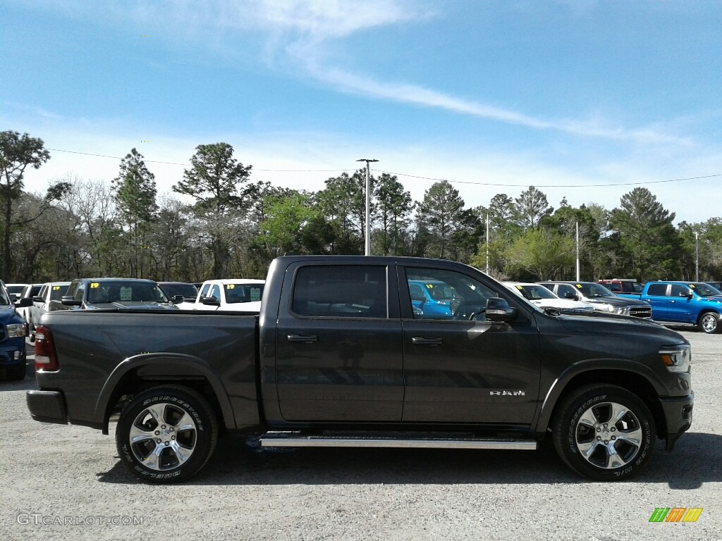 2019 1500 Laramie Crew Cab 4x4 - Granite Crystal Metallic / Black photo #6