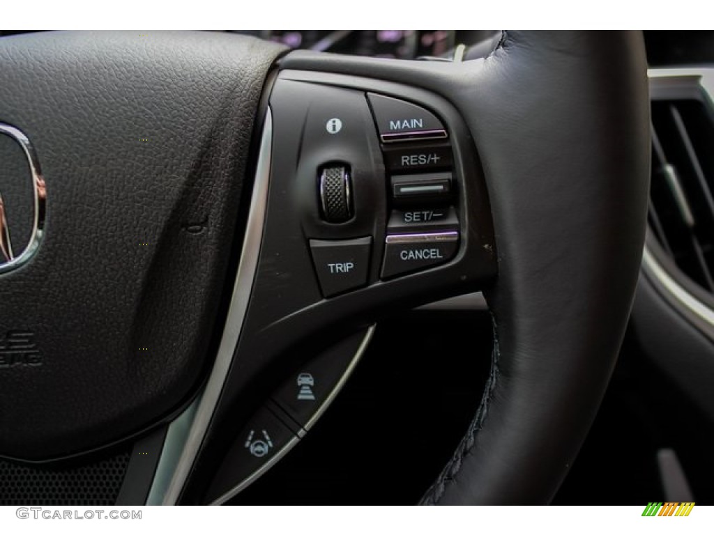 2019 Acura TLX Sedan Ebony Steering Wheel Photo #131919312