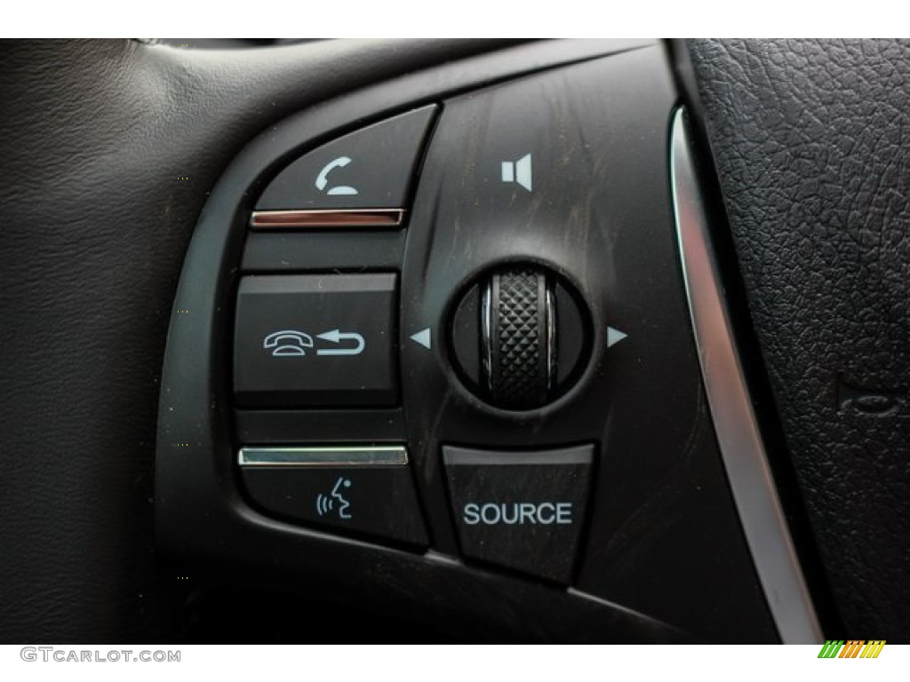 2019 Acura TLX Sedan Ebony Steering Wheel Photo #131919333